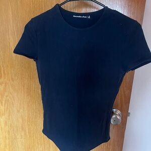 Abercrombie & Fitch Short Sleeve Body Suit - navy